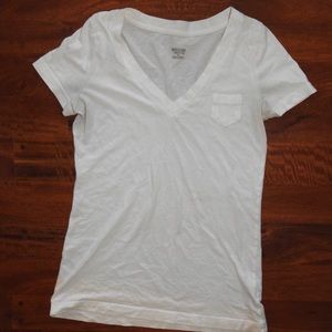 white v-neck t-shirt